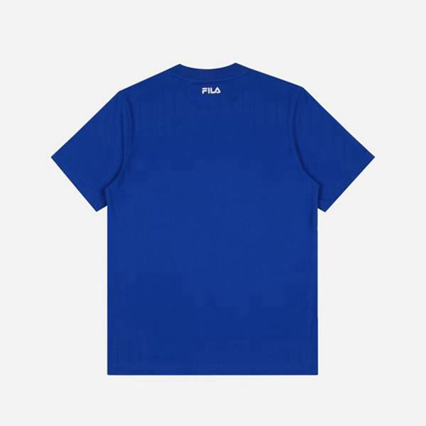 Fila S/S Men's T-Shirts - Blue,NZ 516-71902